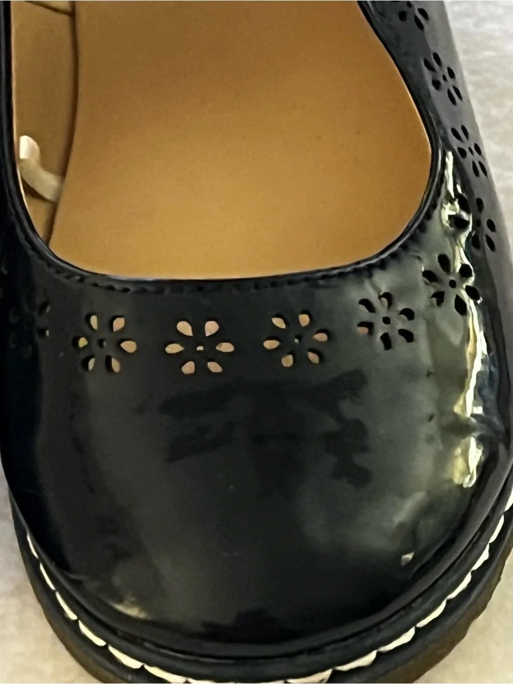 Gymboree Patent Leather Style Eyelet Maryjanes